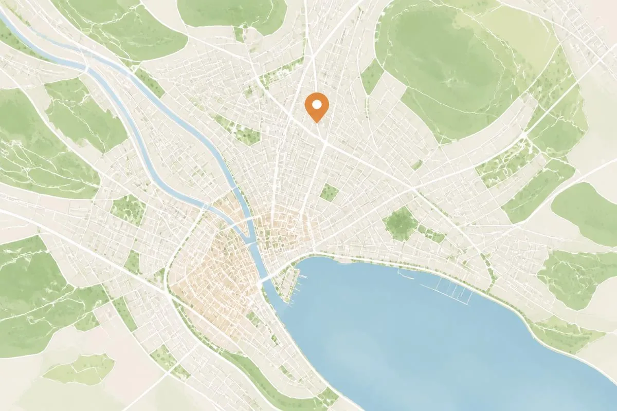Standort der TCM-Praxis in Zürich — Usteristrasse 23